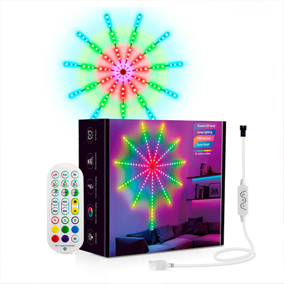 Luces LED de Fuegos Artificiales