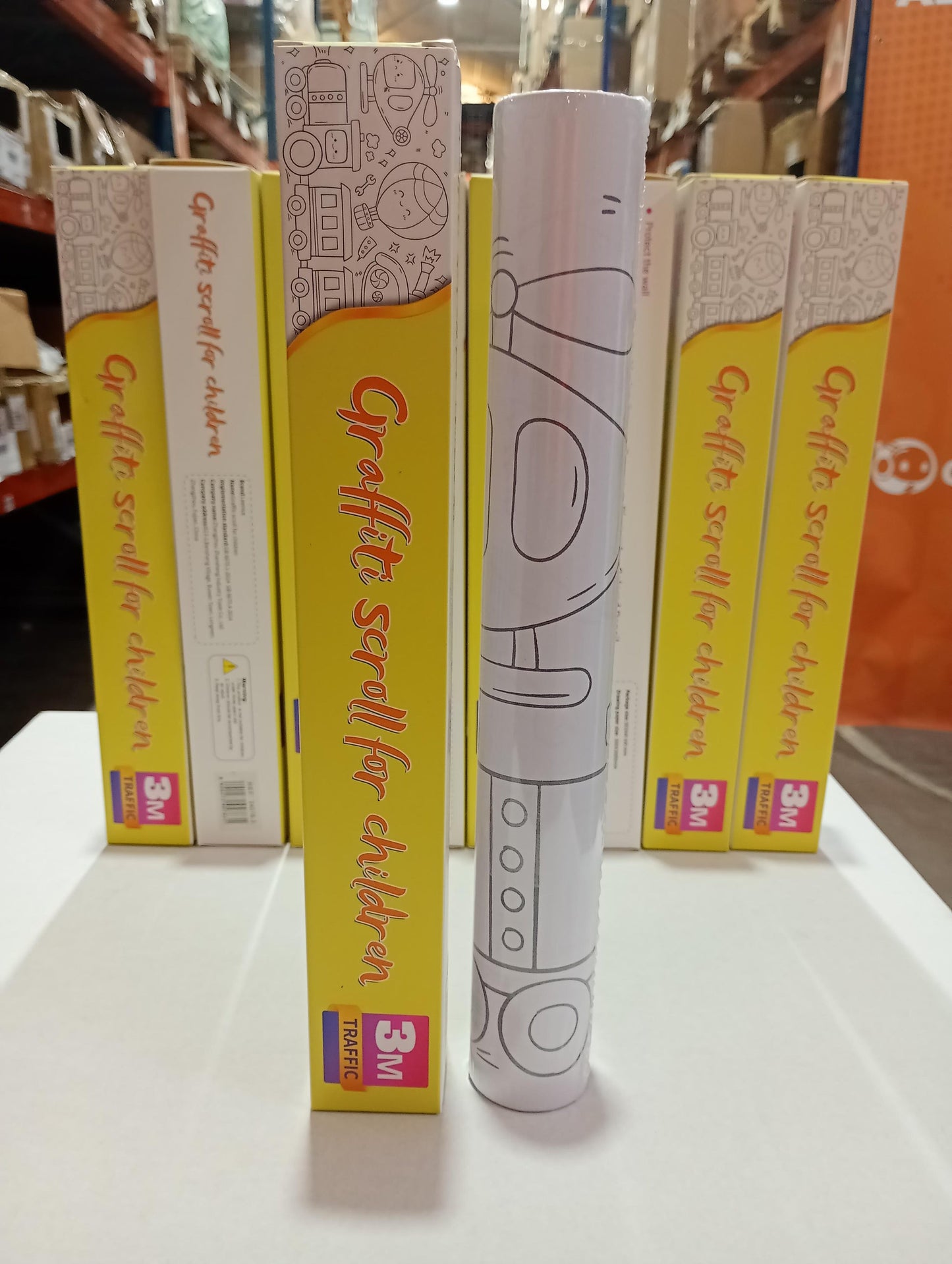 Pack de 2 rollos de dibujo para niños