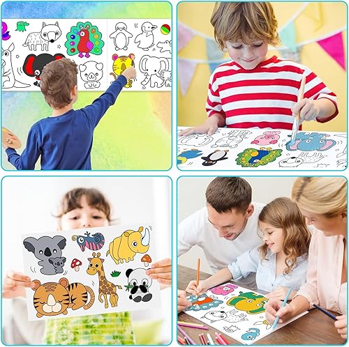 Pack de 2 rollos de dibujo para niños